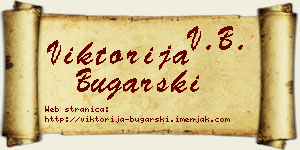 Viktorija Bugarski vizit kartica